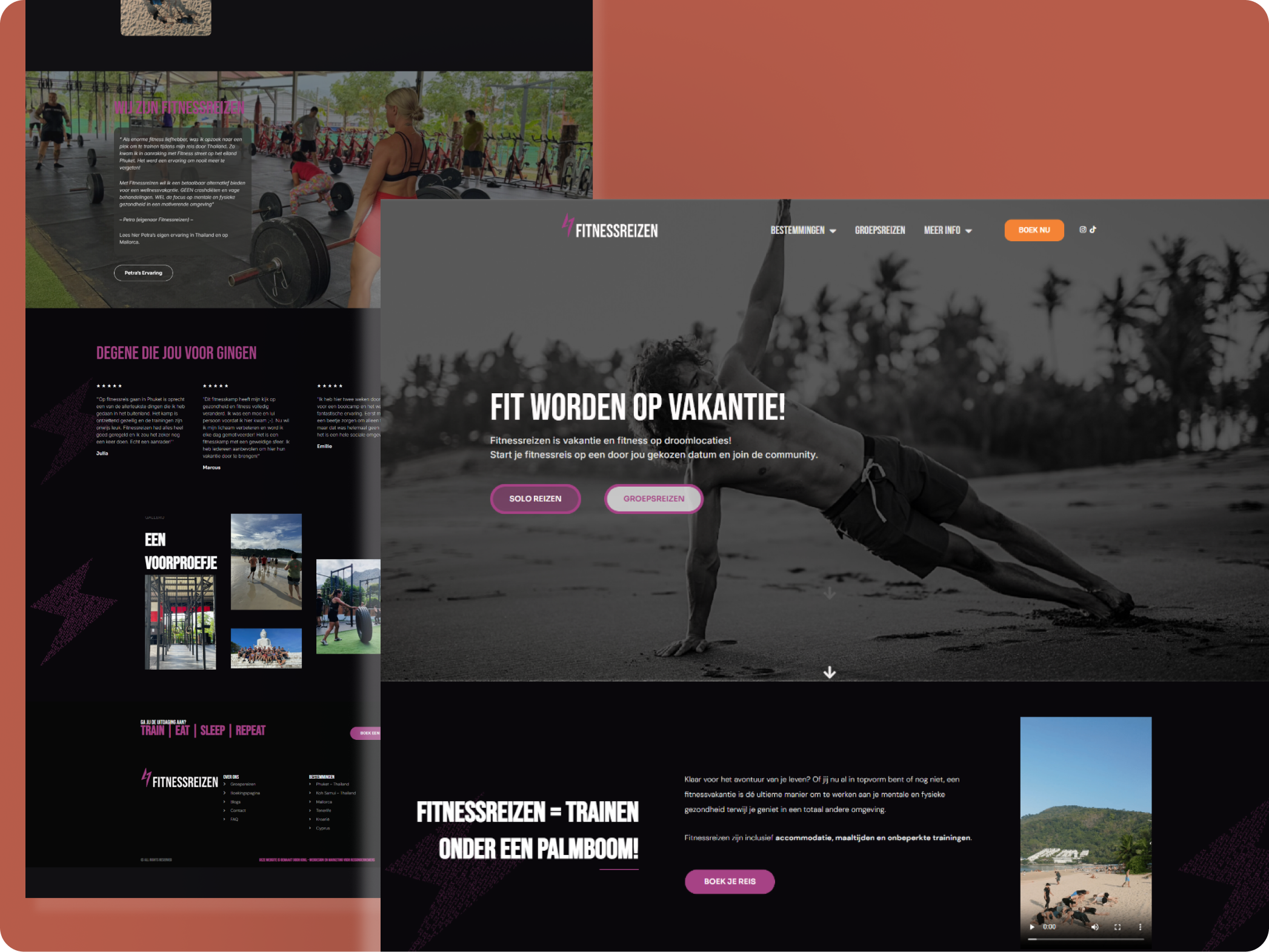 Portfolio KRKL - Webdesign Fitnessreizen